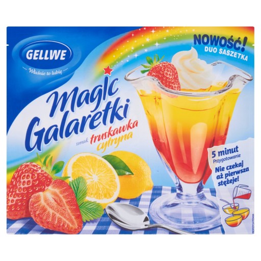 GELLWE DUO ŽELÉ JAHODA CITRÓN 75G