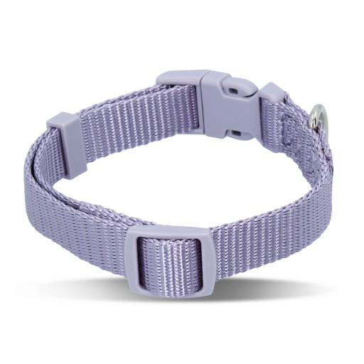 Prémiový obojok, pre psov, svetlý lila, S: 25–40 cm/15 mm