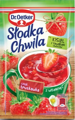 3 X 31,5G JESIEL Dr. Oetker Słodka Chwila JAHODA s kúskami ovocia