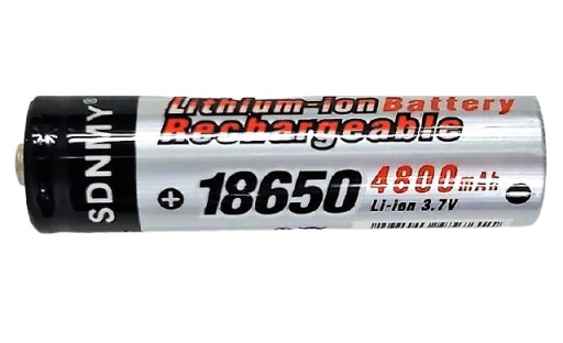 2x nabíjateľná 18650 4800 mAh 3,7V LI-ION batéria