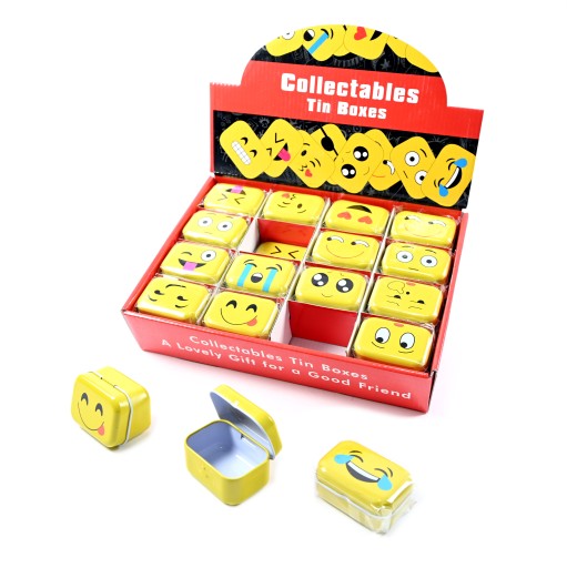 KOVOVÁ KRABIČKA MINI MÔŽE EMOJI RÔZNE VZORKY