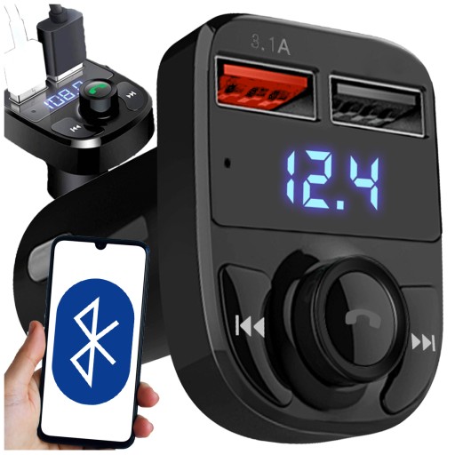 Bluetooth FM vysielač MP3 nabíjačka do auta