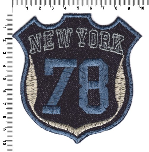 Termolepiaca vyšívaná náplasť NEW YORK PATCH