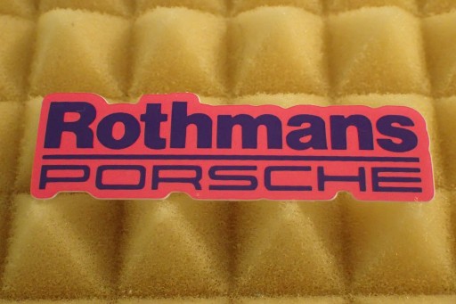 NÁLEPKA PORSCHE ROTHMANS 6,7 x 2,1 cm