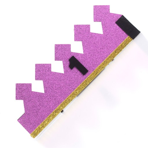 K prvým narodeninám Crown čelenka ONE ROK ANNIVERSARY Pink 1