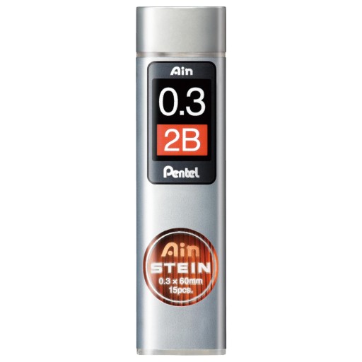 AIN STEIN PENCIL GRAPHITES 15 KS 0,3MM 2B PENTEL