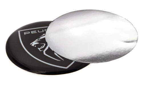 Silikónový emblémový odznak 60mm pre Peugeot 6cm na puklice