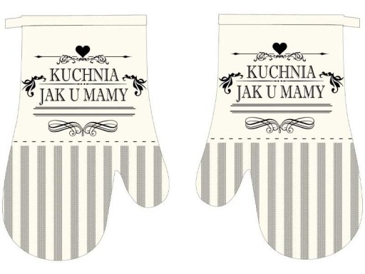 KUCHYNSKÉ RUKAVICE S MAGNETOM 2KS 18x27 VZOR!