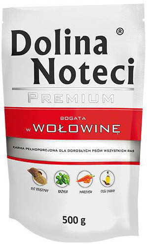 Dolina Noteci hovädzie vrecúško 500g krmivo pre psov
