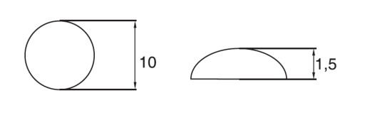 SILIKÓNOVÝ TLMIČ NÁRAZOV 10 x 1,5 mm 50 KS