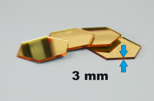 Akryl ZRKADLO hviezda 20x19 cm LZ-83