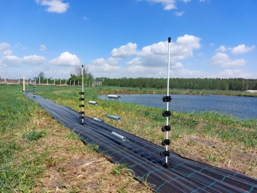 Okrúhly izolátor s maticou na stĺpik, elektrický ovčiak, izolátory, 25 ks