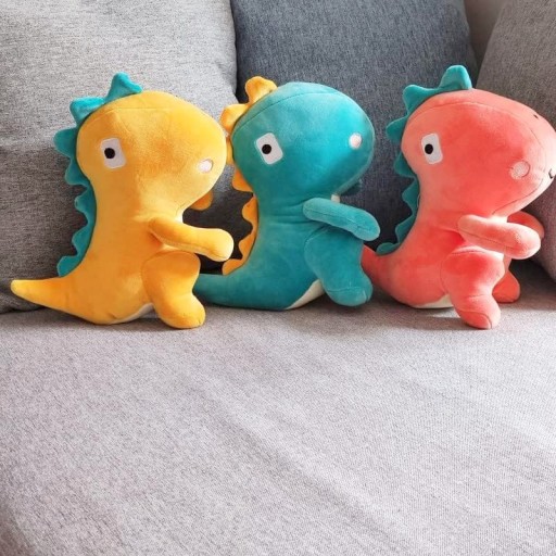 DINOSAUR PLYŠOVÝ MASKOT MEDVEĎ 25CM FARBY
