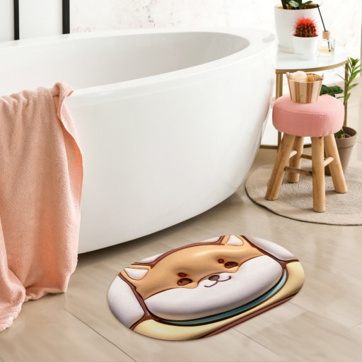 3D protišmykový absorpčný detský koberček do kúpeľne