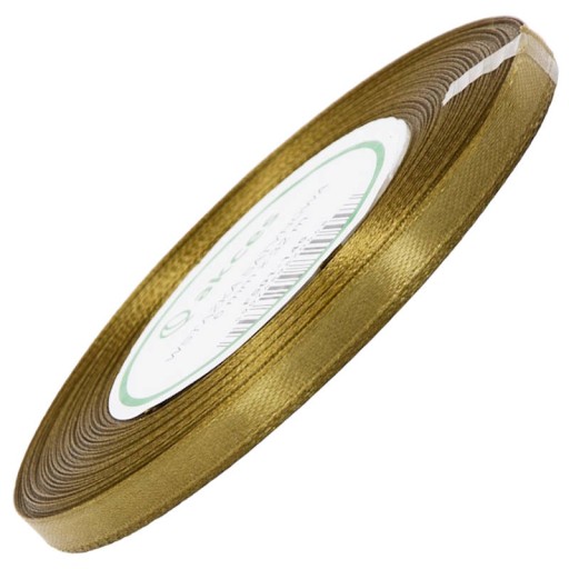 Saténová stuha 6mm 32mb zlatá stuha