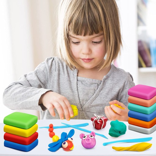 FOAM Polymer Clay Plasticine 24 kusov Set + príslušenstvo Modelovacia hmota
