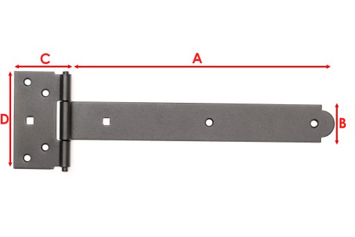 Altánkový pásový záves na brány, ČIERNA, 250mm