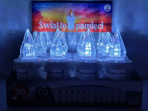 LED VLOŽKA DO SVIEČKY ELEKTRICKÁ SVIEČKA BIELE SVETLO BATERIE ZDARMA 90 DNÍ