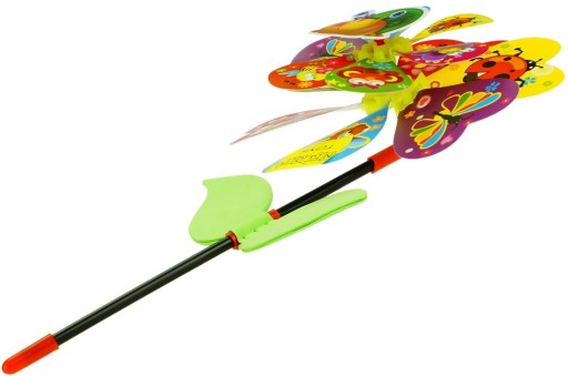 VEĽKÝ 45cm FAREBNÝ ČEPOVÝ MLYN VETERNÝ MLYN 3683
