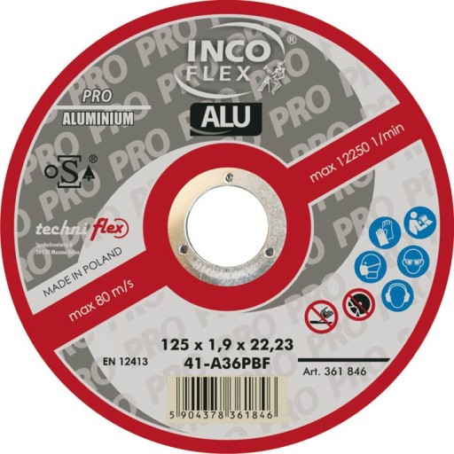 Hliníkový rezací kotúč 125x1,0mm Incoflex 1 ks
