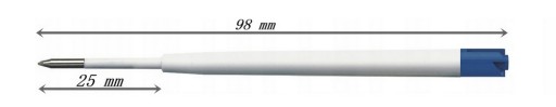NÁPLŇ MODRÉHO GUĽOVÉHO BODU. 0,7 mm_TYPE ZENITH PARKER