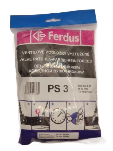 Náplasť PS 3 na poľnohospodárske rúrky pod ventil SW, studená alebo horúca, 90mm, 1 ks.