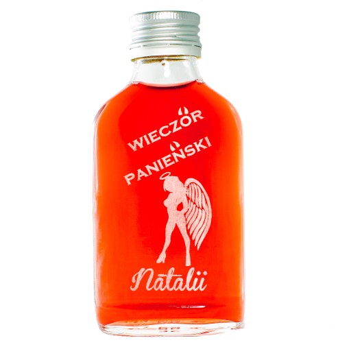 Fľaša na slepačiu párty, gravírovaný suvenír, 100 ml