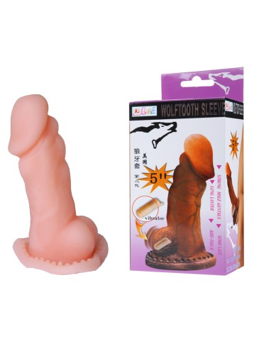Rukáv na penis Baile cyberleather hnedý