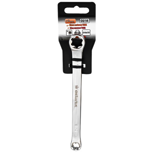 TORX KRÚŽKOVÝ KĽÚČ E14-E18 MM CHROM-VANADIOVÁ OCEL RICHMANN C6114