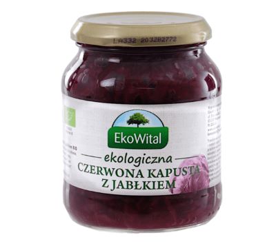 EKOWITAL Červená kapusta s jablkom (340g) - BIO