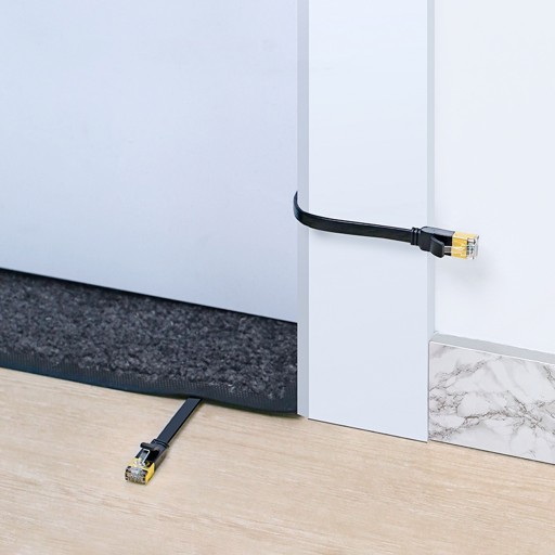Internetový kábel pre počítačový router, prepojovací kábel Cat 7 RJ45, 0,5 m ZELENÝ