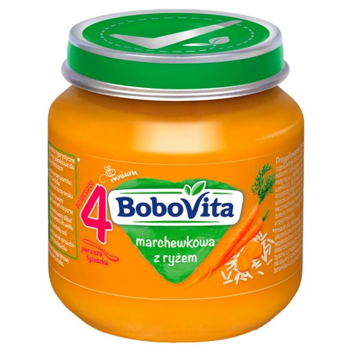 BoboVita Mrkva s ryžou po 4 mesiacoch 125 g