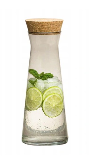 1 l karafa s prírodným korkom Trend Glass Emma