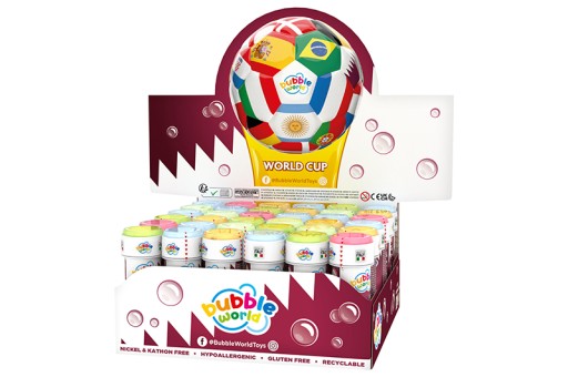 MYDLOVÉ BUBLINY BUBBLE SVETOVÝ POHÁR FUTBAL 60 ml + LABYRINT HRA