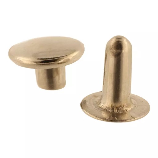 Slepé nity 12x14mm hrubý plech 50ks strieborné