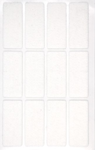STAROSTLIVOSŤ O PODLAHU samolepiace plsti 25 x 60 mm BIELA