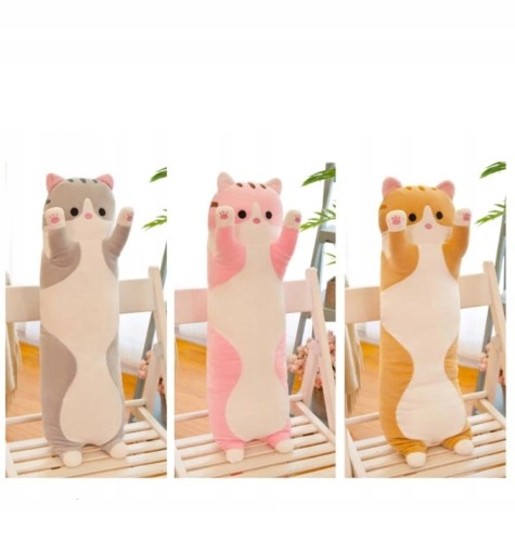 MASKOT DLHÝ VANKÚŠ PRE MAČIATKU MASKOT 50CM XL MÄKKÝ PLYŠOVÝ HRAČKA DLHÝ