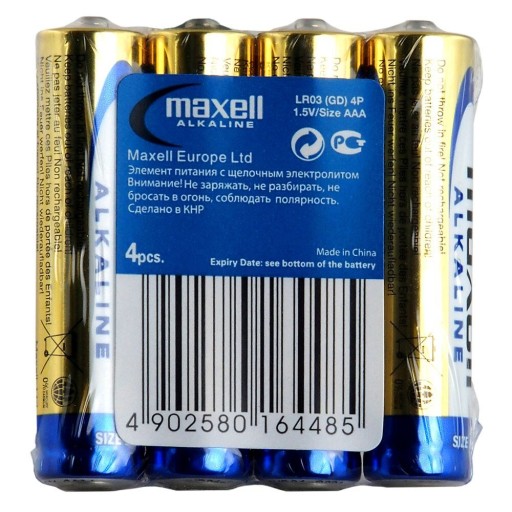 ALKAY BATÉRIE AAA LR03 Maxell BLISTER 4 ks