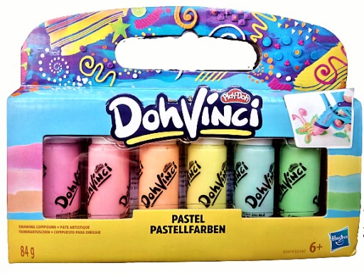 PLAY DOH VINCI RESERVE CASTRY MIX REFILL TUBE 6 ks glitr.