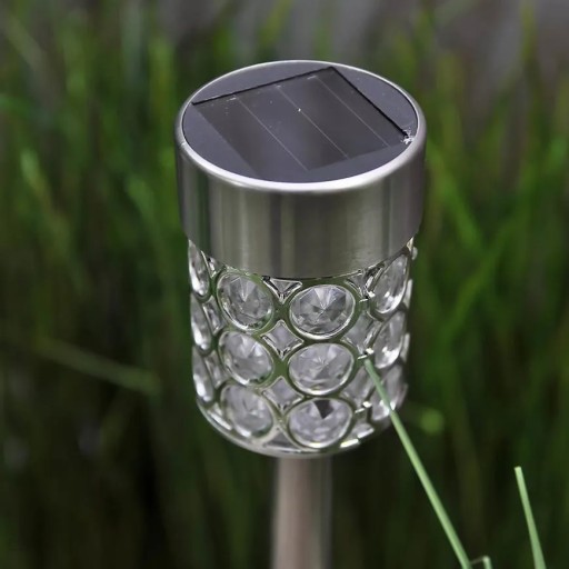 LAMPA NA SOLÁRNY POHON GLAMOUR SILVER CRYSTALS ZÁHRADNÁ POSLEDNÁ LAMPA