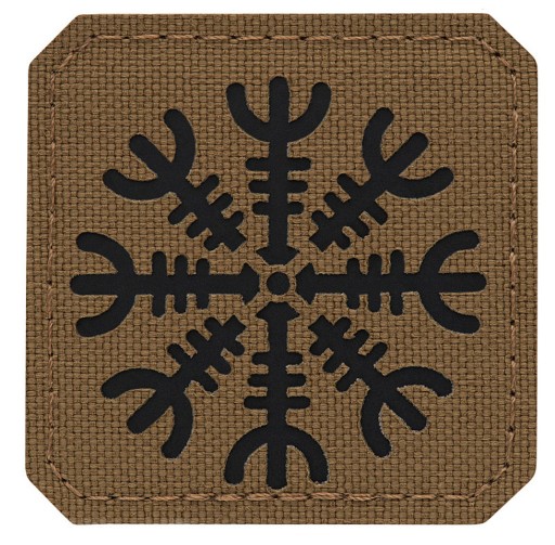 Nášivka PRILBA Terror AEGISHJALMUR LASER CUT M-TAC Black-Coyote