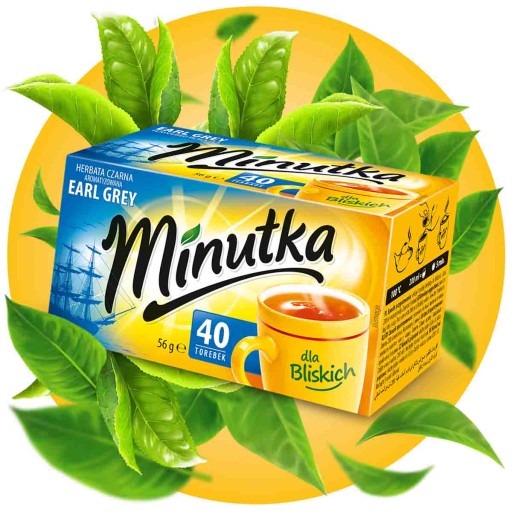 Klasický Earl Grey Express čierny čaj 40T poľský čaj Minutka
