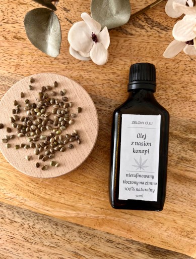 KONOPNÝ OLEJ z konopných semien 50ml - Green Oil