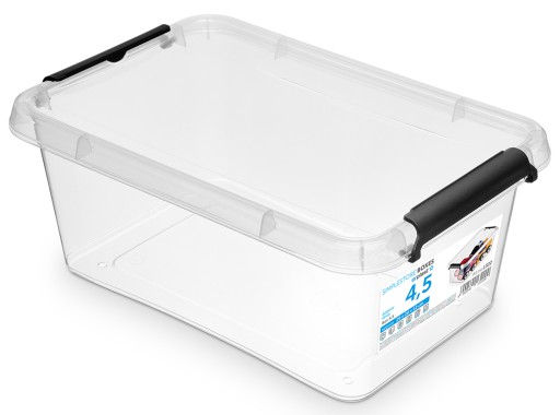 Nádoba SimpleStore, box s krytom, úložný organizér, 4,5 l