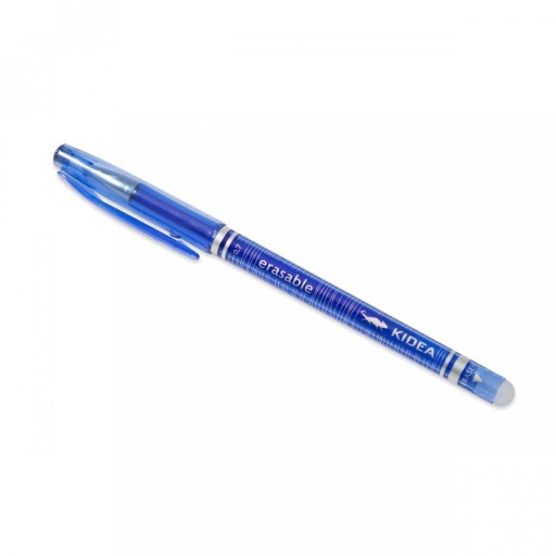 KIDEA VYMAZATEĽNÉ PERO, MODRÉ, 0,7 mm, Zmazateľné, zmazateľné, s gumou
