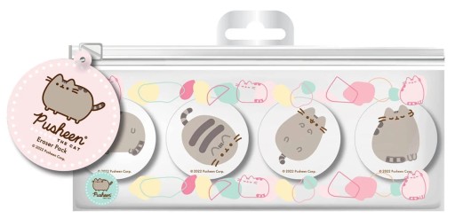 Pusheen Kitten Botanická guma 4 kusy Sada pre deti