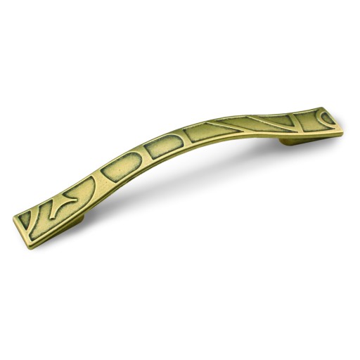 Nábytková úchytka GAMET UR16, patina na mosadzi, 96 mm