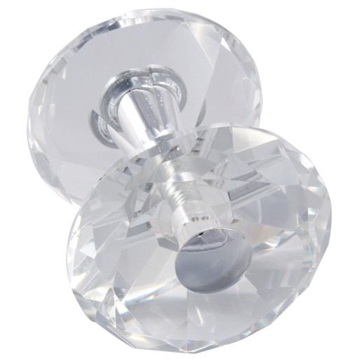 Kryštálový chrómový nábytkový gombík FI 60 mm - GKS001 AMIX