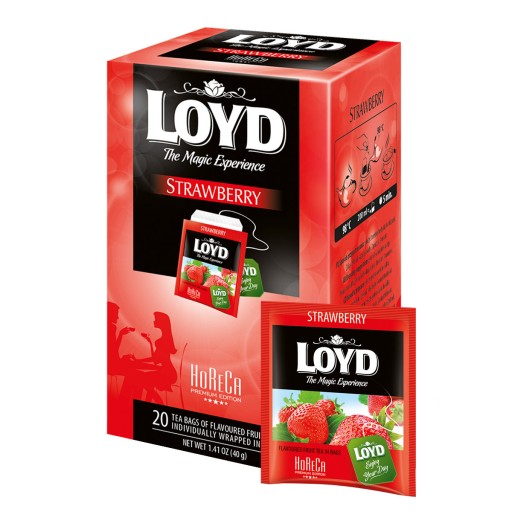 Ovocný čaj v obálkach Horeca Jahoda pre gastronómiu 20T LOYD