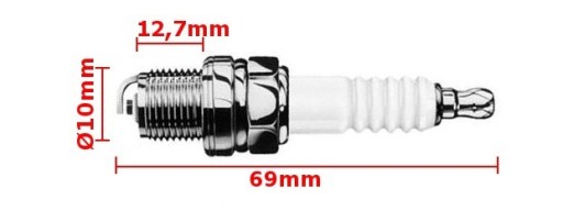 ATV 110 125 gy6 4t - ŚWIECA skúter 4T ROMET - CR7HNS,A7TC (C7HSA)